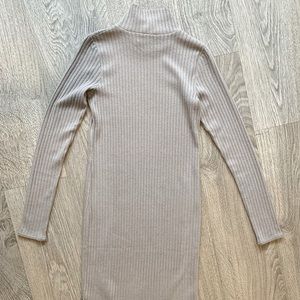 Wilfred Free Taupe High Neck Sweater Dress. Size S.